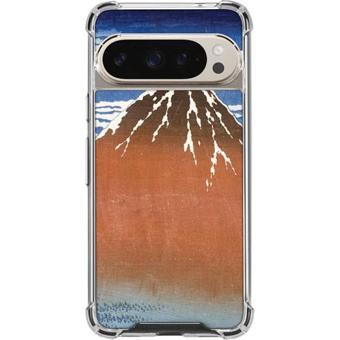 Hokusai Fuji Mountains in clear Weather Pixel 9 Pro XL Clear Case